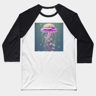 Jellyfish 4 Baseball T-Shirt